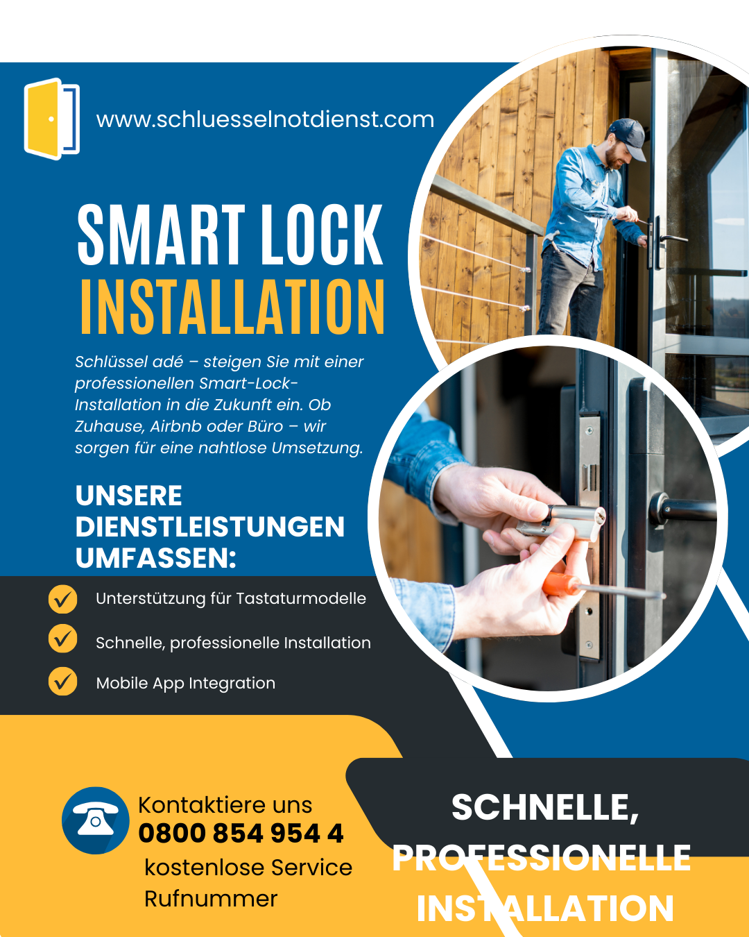 Schlüsselnotdienst - Ausgesperrt aus Haus oder Auto? 24/7 Service